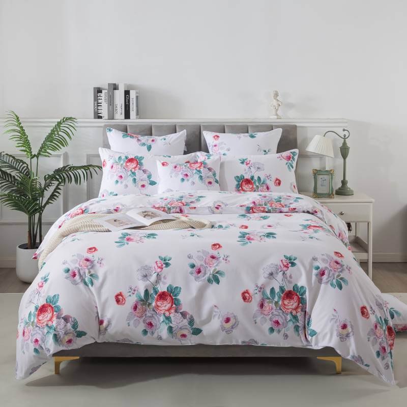 Duvet Cover Set-Red Peony