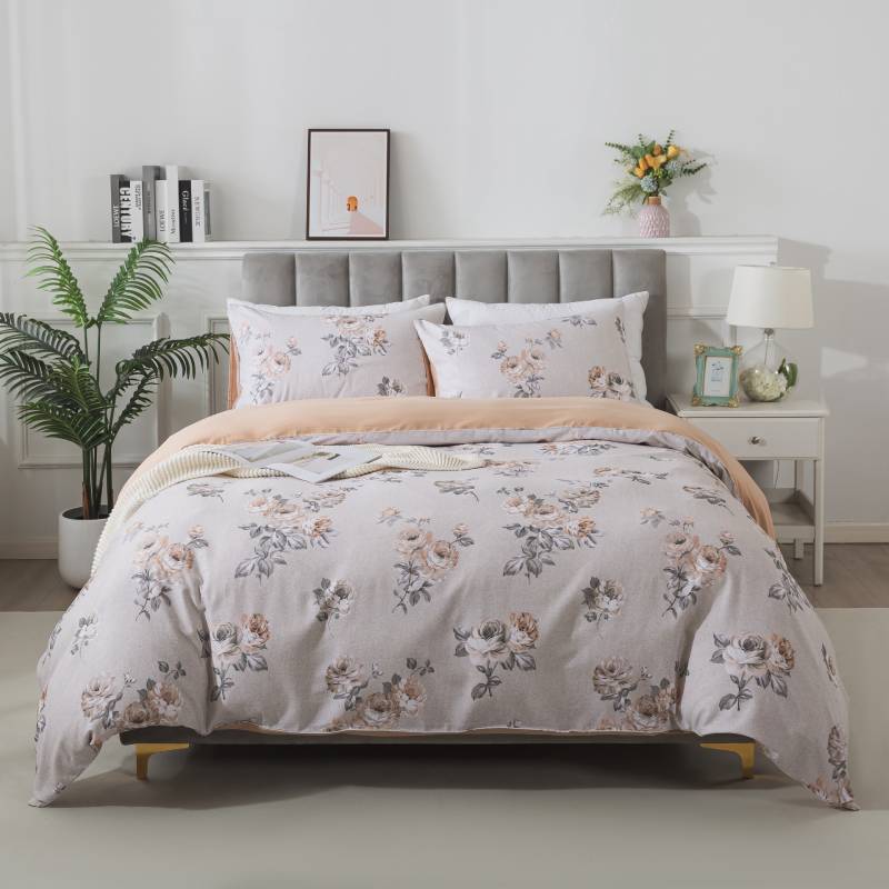 Duvet Cover Set-Rose Floral Pattern