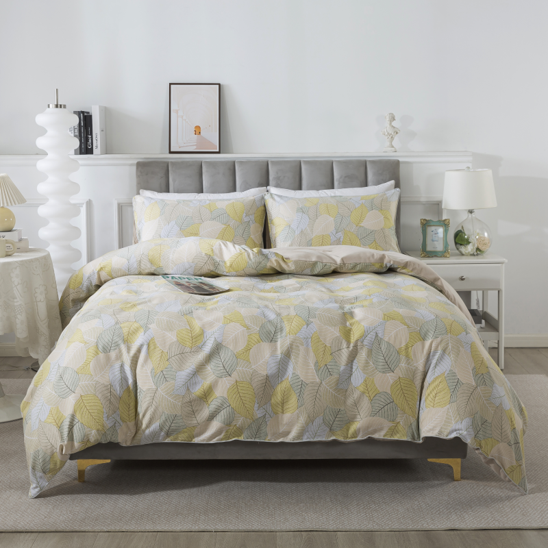 Duvet Cover Set-Vintage Foliage Patterned