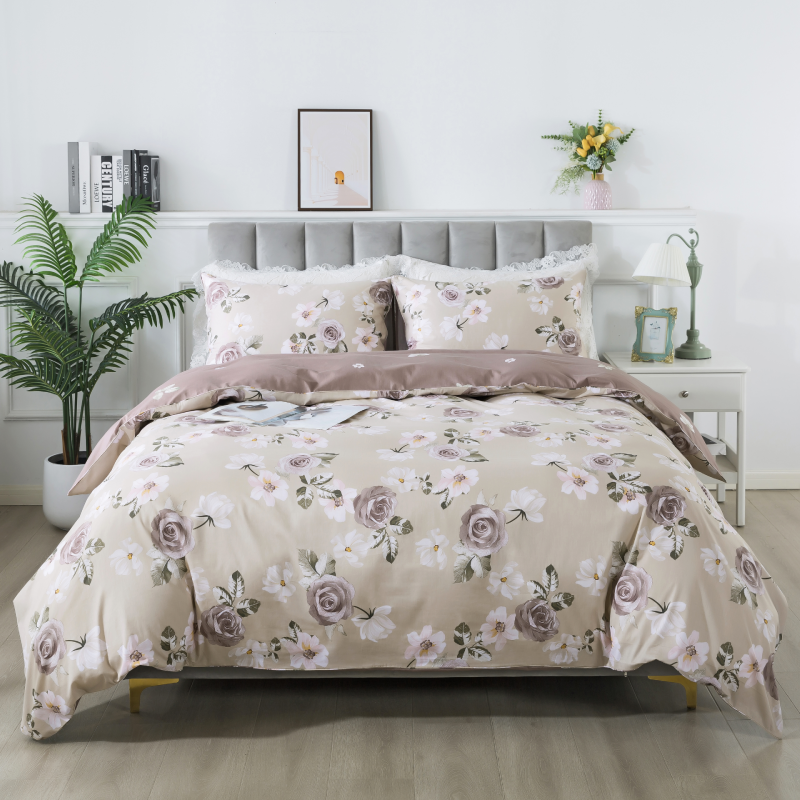 Duvet Cover Set-Rose Vintage Flower