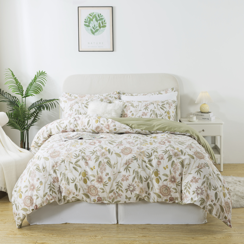 Duvet Cover Set-Sunflower & Butterfly
