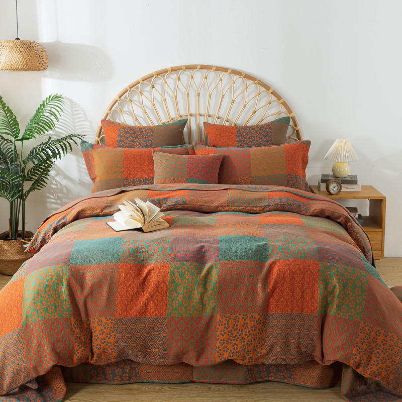 Duvet Cover Set-Geometric and Floral